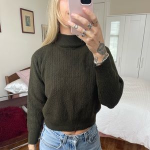 DANIER CROP MOCK NECK SWEATER